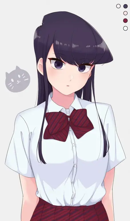 Visual kunci anime Komi-san