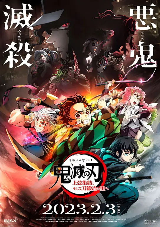 Visual kunci dari season 3 Kimetsu no Yaiba