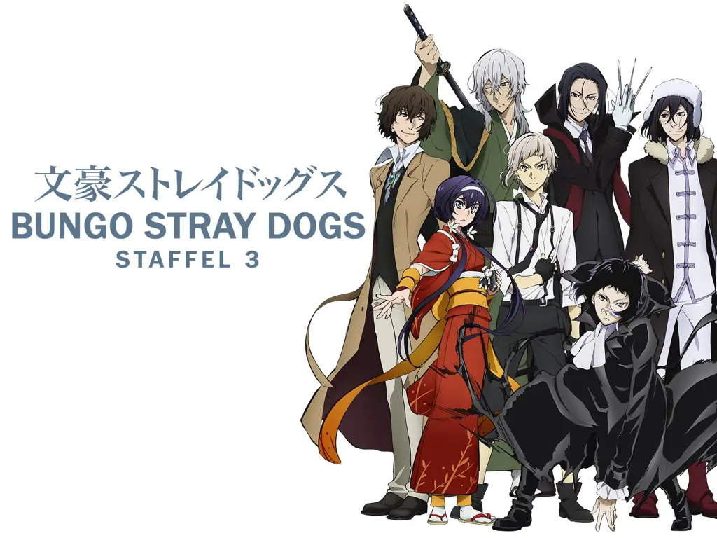 Visual kunci untuk Bungou Stray Dogs season 3