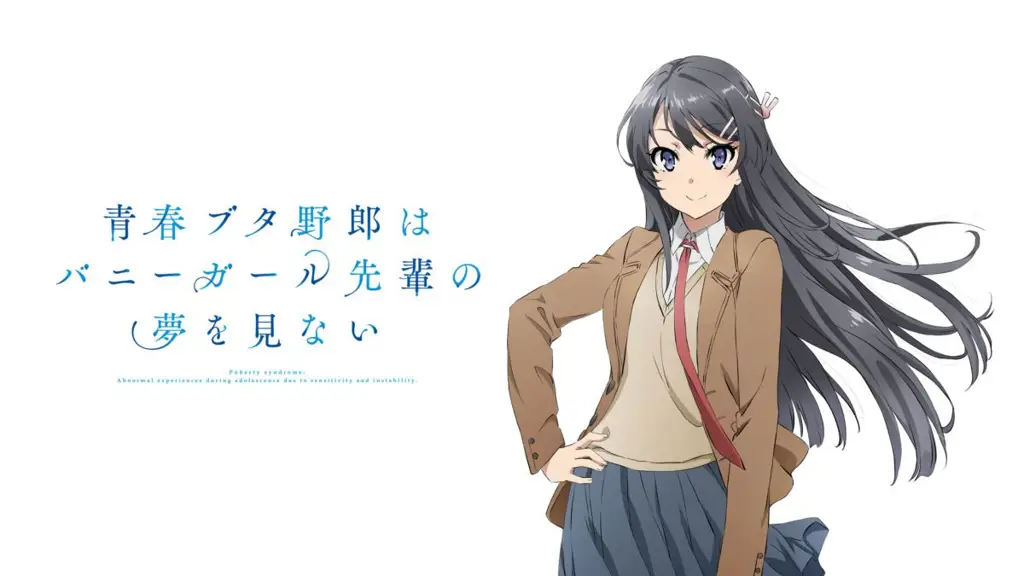 Visual kunci dari anime Seishun Buta Yarou