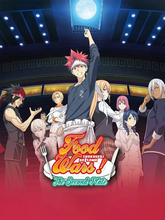 Visual kunci dari Shokugeki no Soma Season 2 menampilkan karakter utama