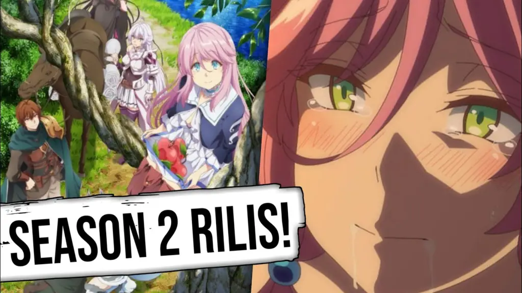 Visual kunci yang menampilkan karakter utama dan latar dunia fantasi Visual kunci untuk Kaifuku Jutsushi Season 2