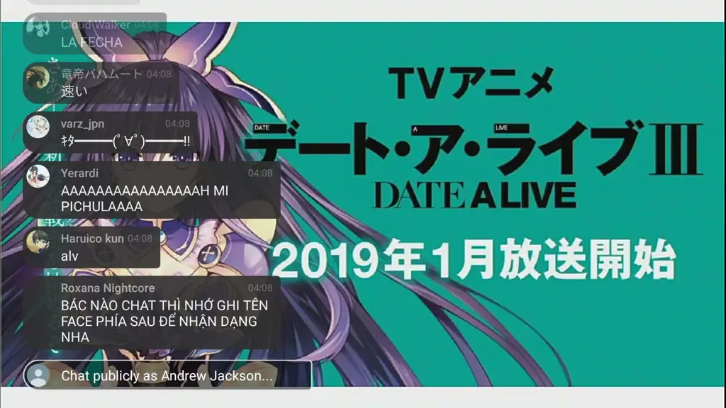 Visual kunci dari Date A Live Season 3