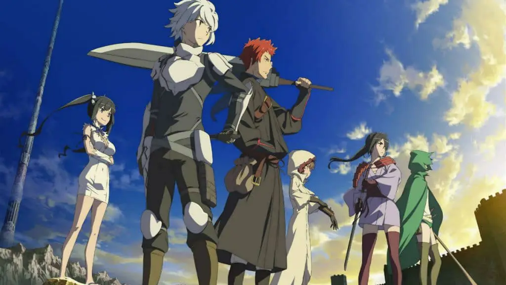 Gambar visual utama Danmachi Season 3