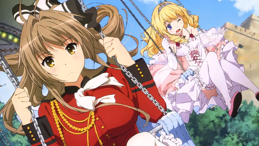 Gambar visual utama dari anime Amagi Brilliant Park