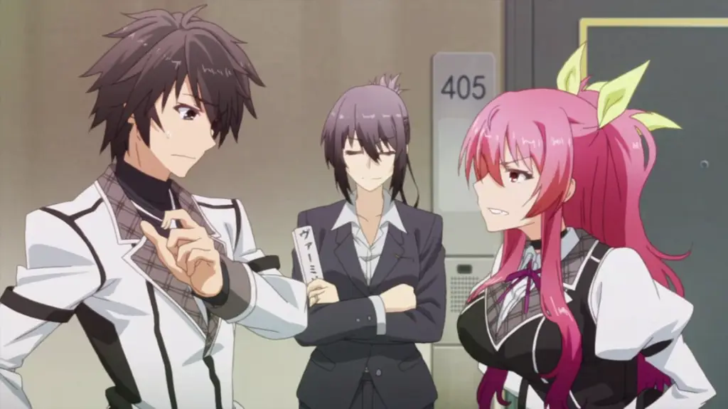 Visual utama anime Rakudai Kishi no Eiyuutan