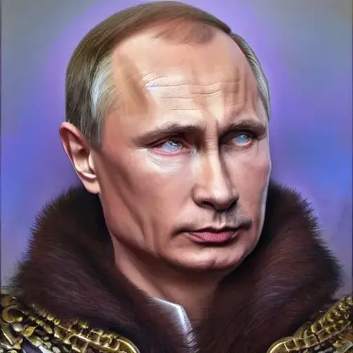 Ilustrasi Vladimir Putin dalam dunia fantasi