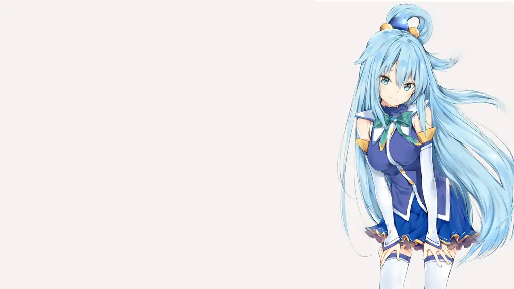 Wallpaper anime Aqua dengan resolusi 4K