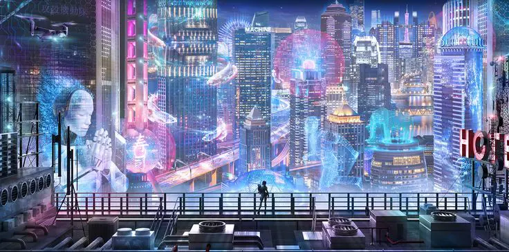 Wallpaper anime cyberpunk 4k