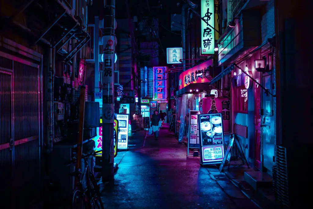 Wallpaper anime cyberpunk gelap