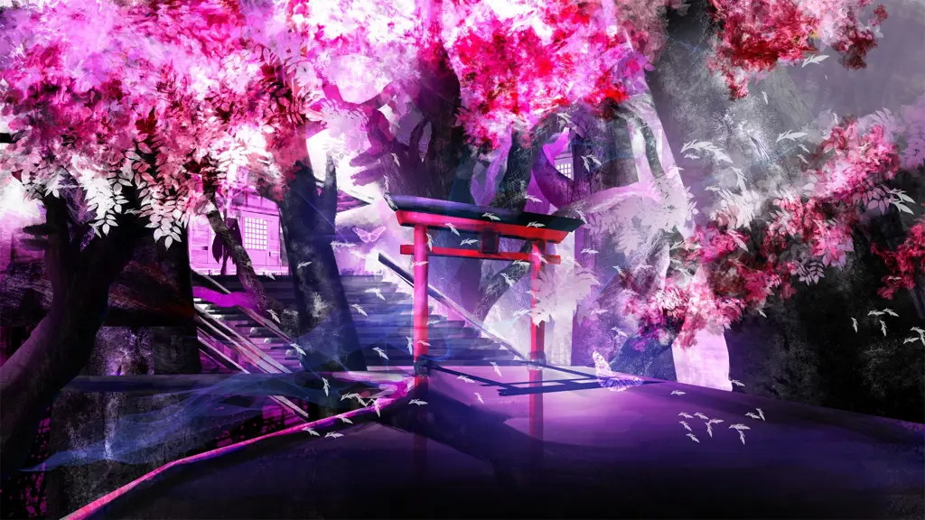 Contoh wallpaper anime dinamis dari Wallpaper Engine