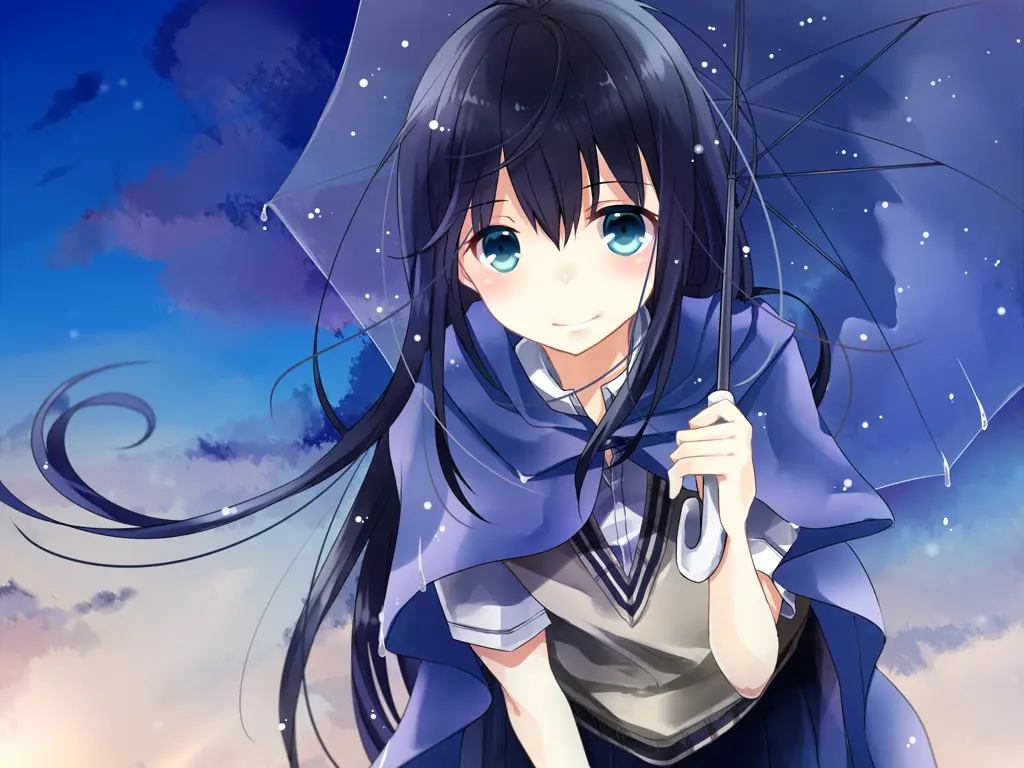 Gambar wallpaper anime gadis cantik