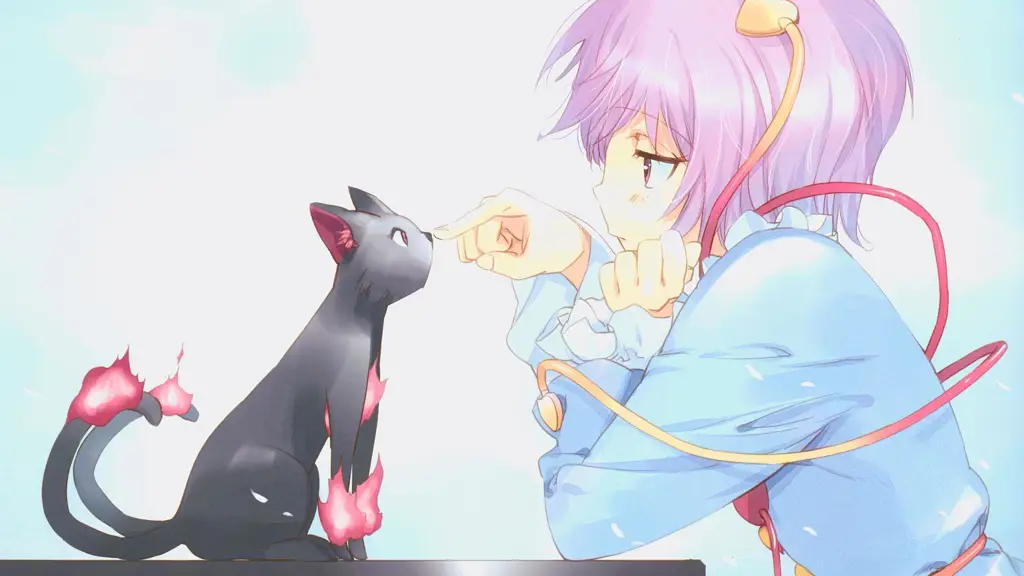 Gambar wallpaper anime kucing lucu