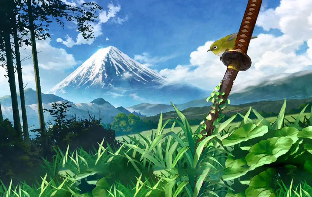 Gambar wallpaper anime pemandangan beresolusi 1080p