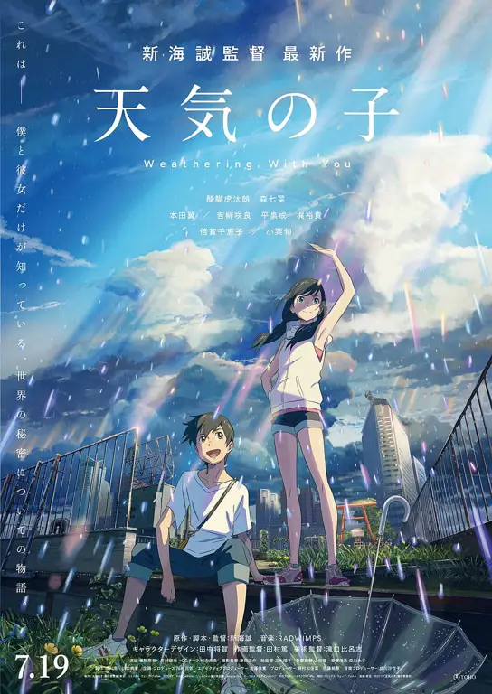 Wallpaper anime Weathering With You karya Makoto Shinkai