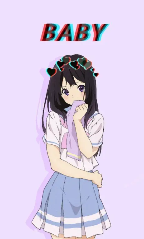 Wallpaper anime bayi dengan kualitas tinggi