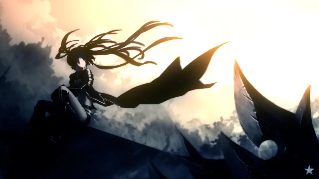 Wallpaper Black Rock Shooter bergaya minimalis