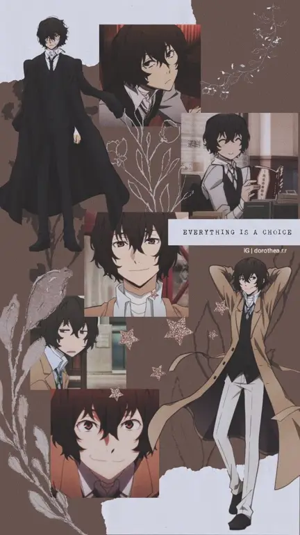 Wallpaper estetis Dazai Osamu