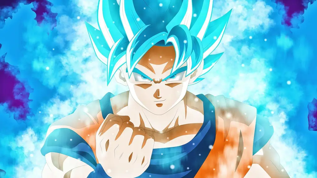 Gambar wallpaper Goku Super Saiyan Blue