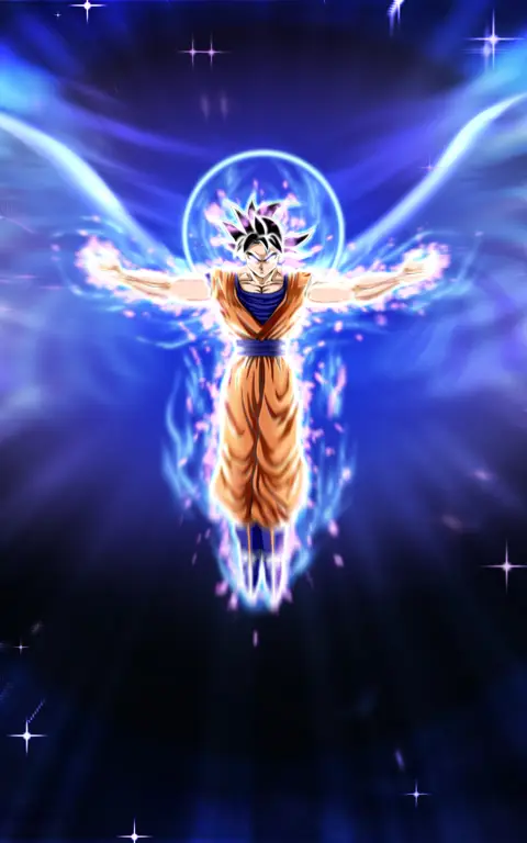 Gambar wallpaper Goku Ultra Instinct