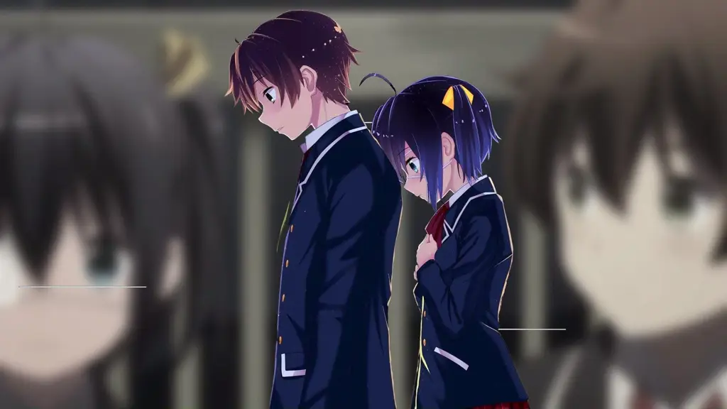 Gambar wallpaper Yuuta dan Rikka dengan kualitas HD