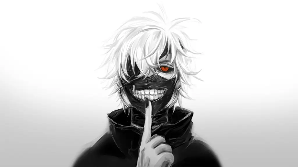 Wallpaper Kaneki Ken dengan desain minimalis