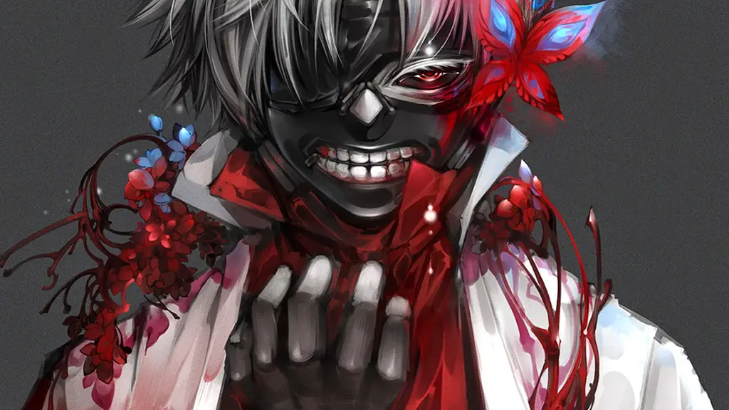 Gambar wallpaper Ken Kaneki dari Tokyo Ghoul