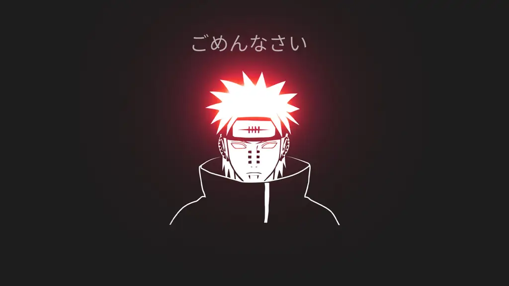 Wallpaper minimalis Naruto