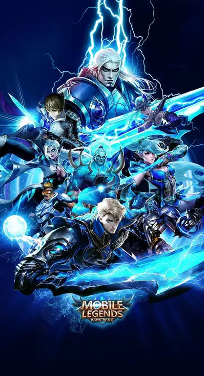 Wallpaper Mobile Legends dengan tema anime