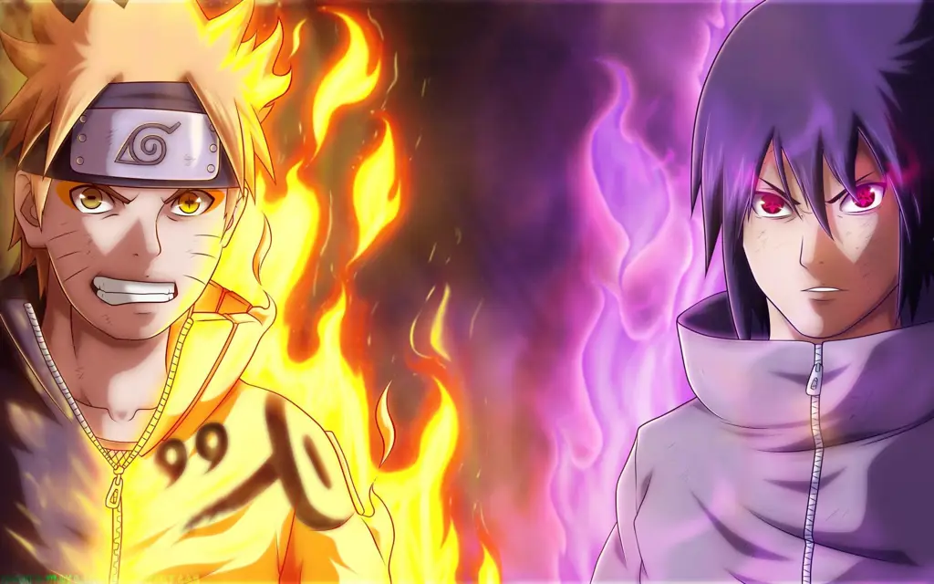 Wallpaper Naruto dan Sasuke