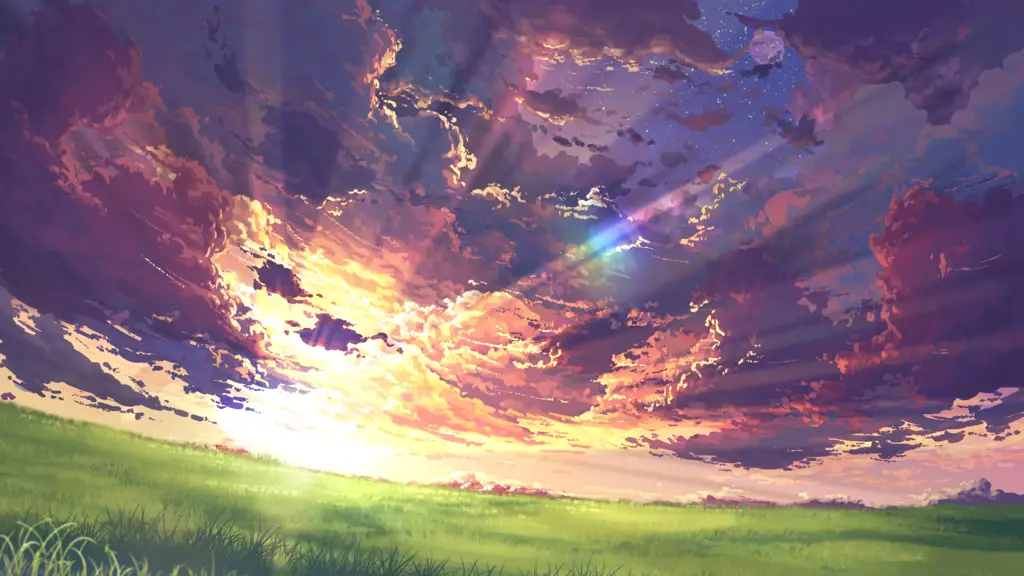 Wallpaper pemandangan anime keren