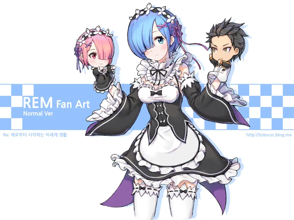 Gambar wallpaper Rem Re:Zero