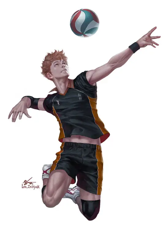 Wallpaper seni anime bola voli yang menakjubkan