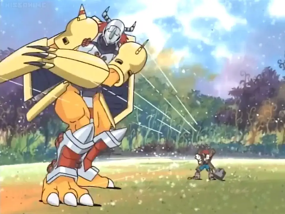 Gambar Wargreymon dalam Digimon Adventure