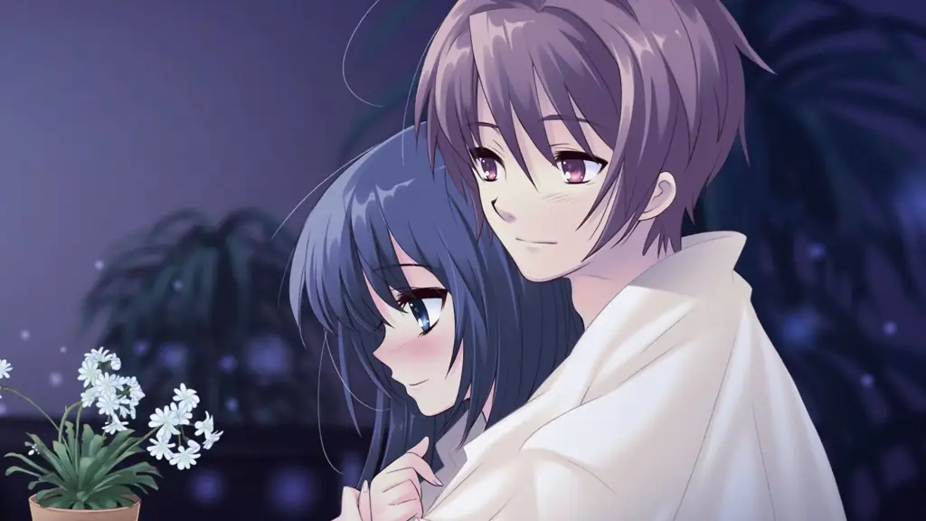 Wataru dan Aika Pasangan anime yang bahagia