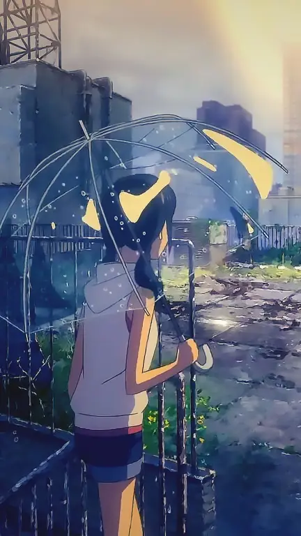 Adegan dari film Weathering With You karya Makoto Shinkai