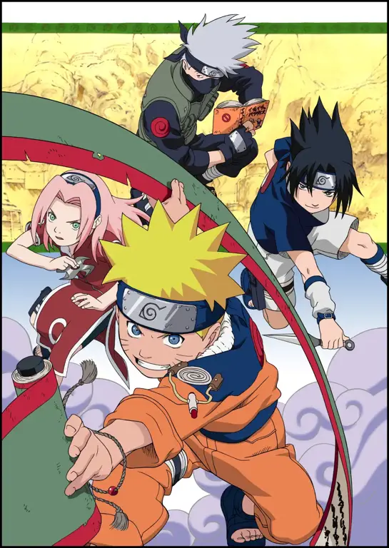 Ilustrasi website download Naruto yang aman