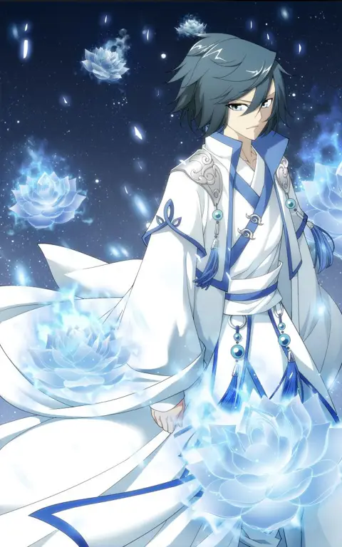 Gambar Xiao Yan, tokoh utama dalam anime Battle Through the Heavens