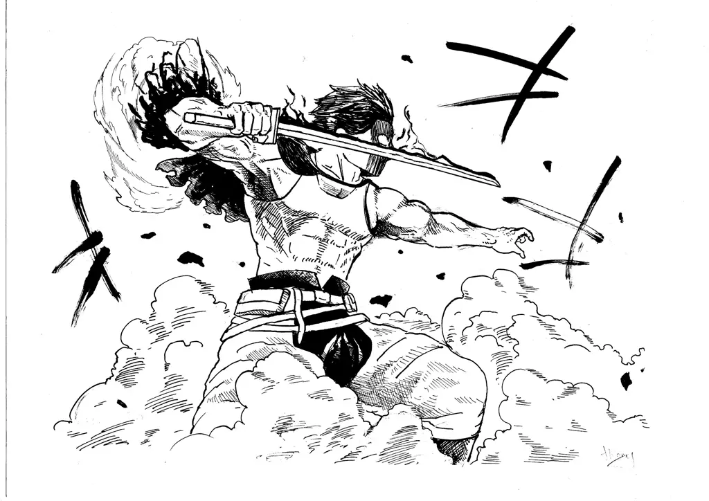 Gambar Yami Sukehiro di Black Clover manga chapter 204