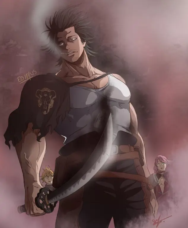 Gambar Yami Sukehiro dari Black Clover