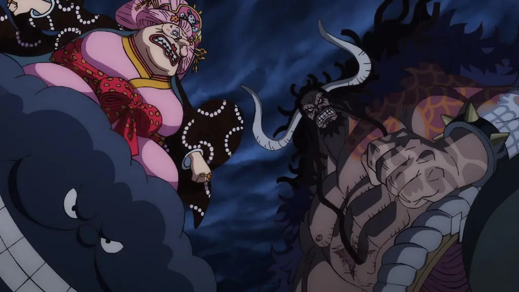 Kaido dan Big Mom dalam pertempuran sengit di One Piece chapter 1003.