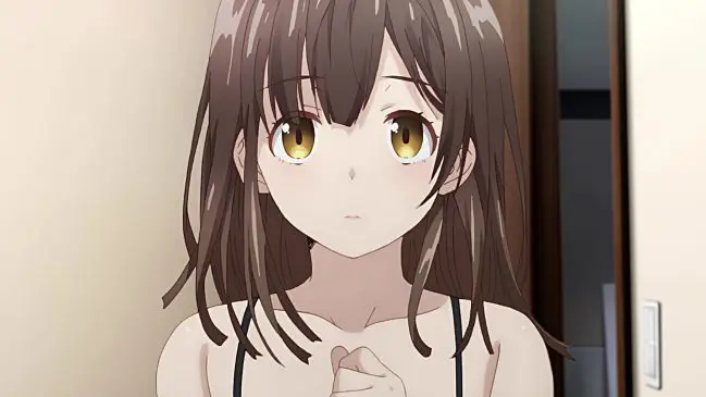 Yoshida dan Sayu dalam anime Higehiro Adegan anime Higehiro yang menunjukkan interaksi antara Yoshida dan Sayu