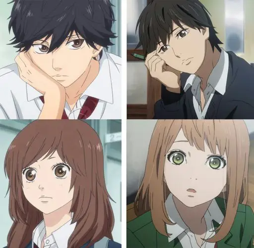 Karakter-karakter utama Ao Haru Ride