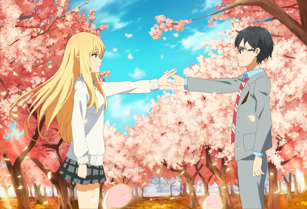 Adegan mengharukan dari anime Your Lie in April