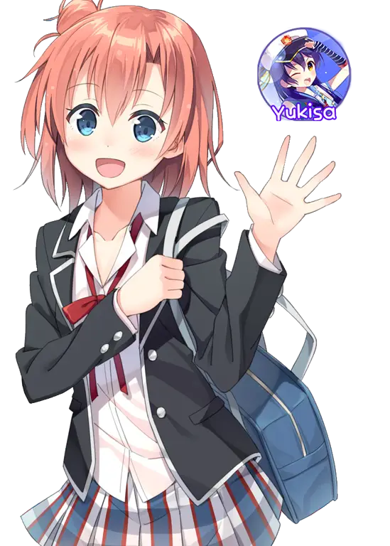 Gambar Yui Yuigahama, karakter pendukung Oregairu