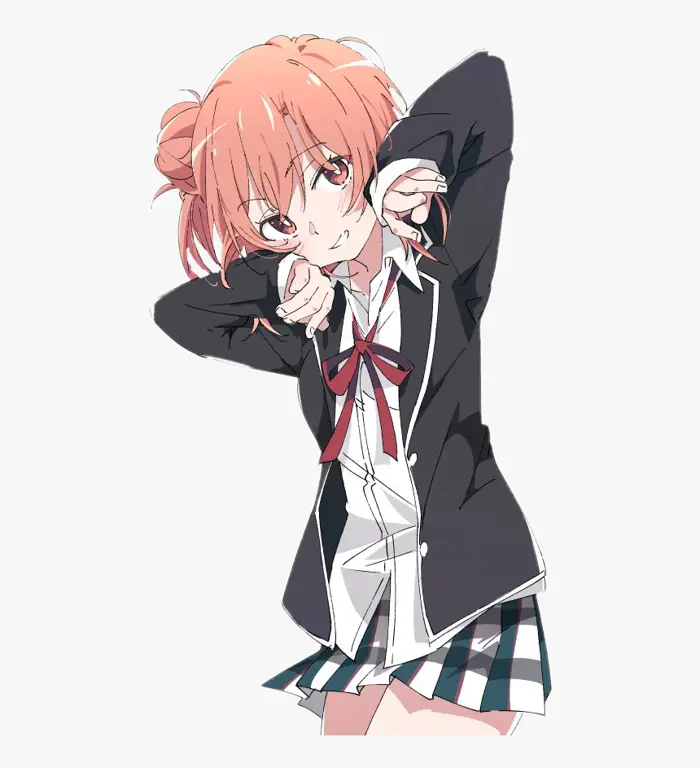 Gambar Yui Yuigahama, karakter utama Oregairu yang ramah