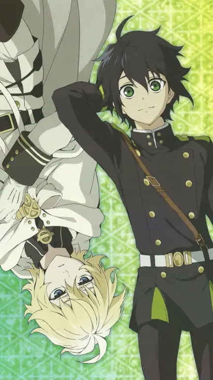 Yuichiro Hyakuya dalam sebuah adegan di Owari no Seraph