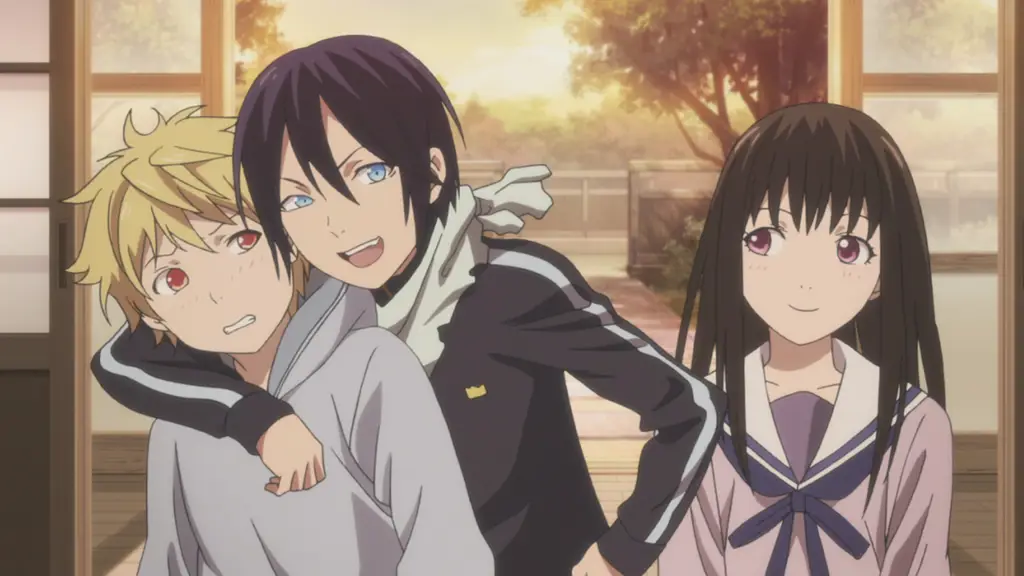 Gambar Yukine dan Hiyori dari anime Noragami