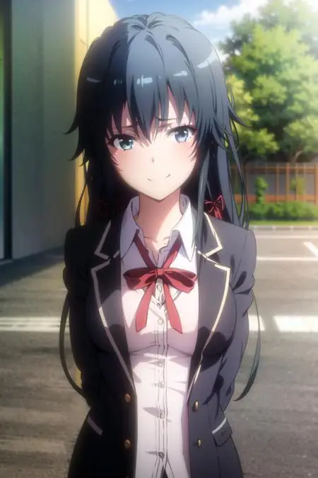 Gambar Yukino Yukinoshita dan Yui Yuigahama dari anime Oregairu