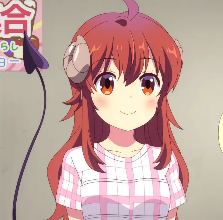 Yuko, sang Iblis yang Lemah Gambar Yuko Yoshida dari anime Machikado Mazoku